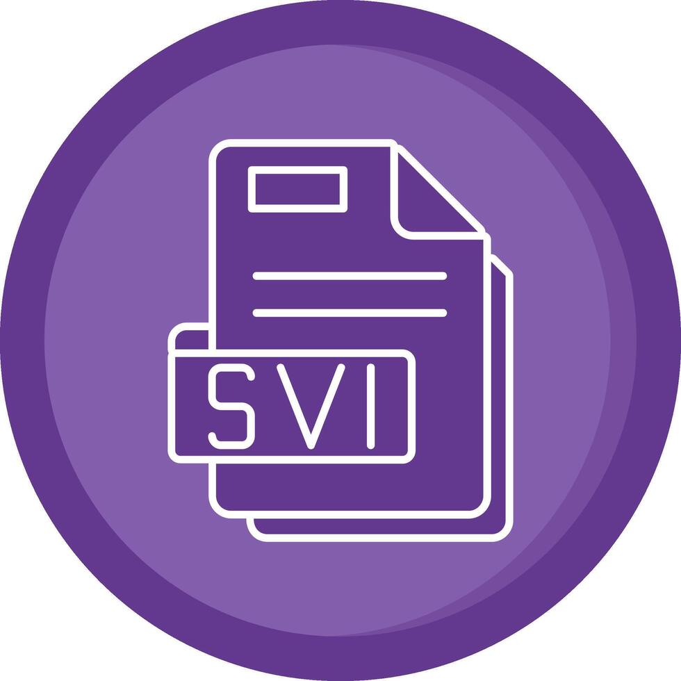 Svi Solid Purple Circle Icon vector
