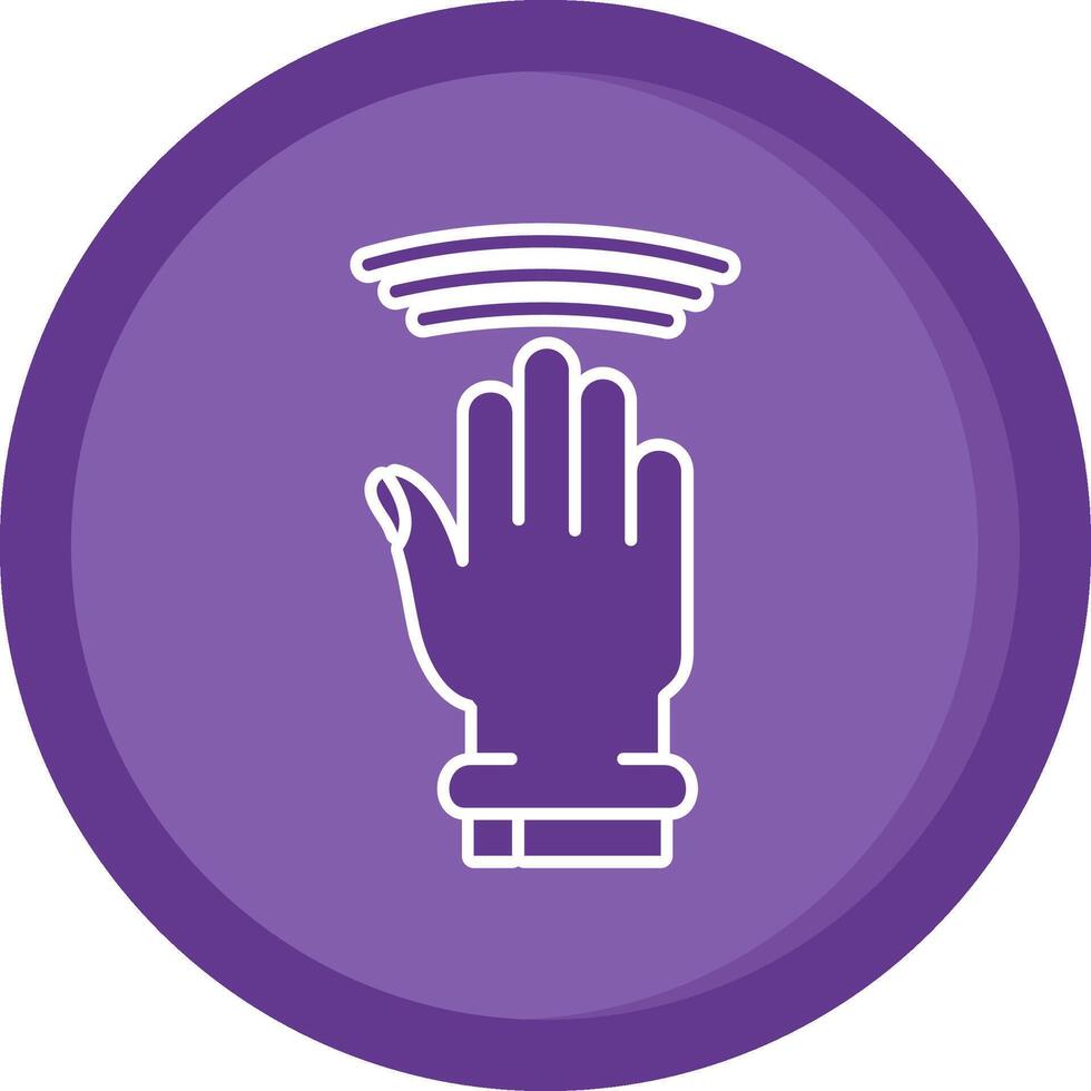 Drag Window Solid Purple Circle Icon vector