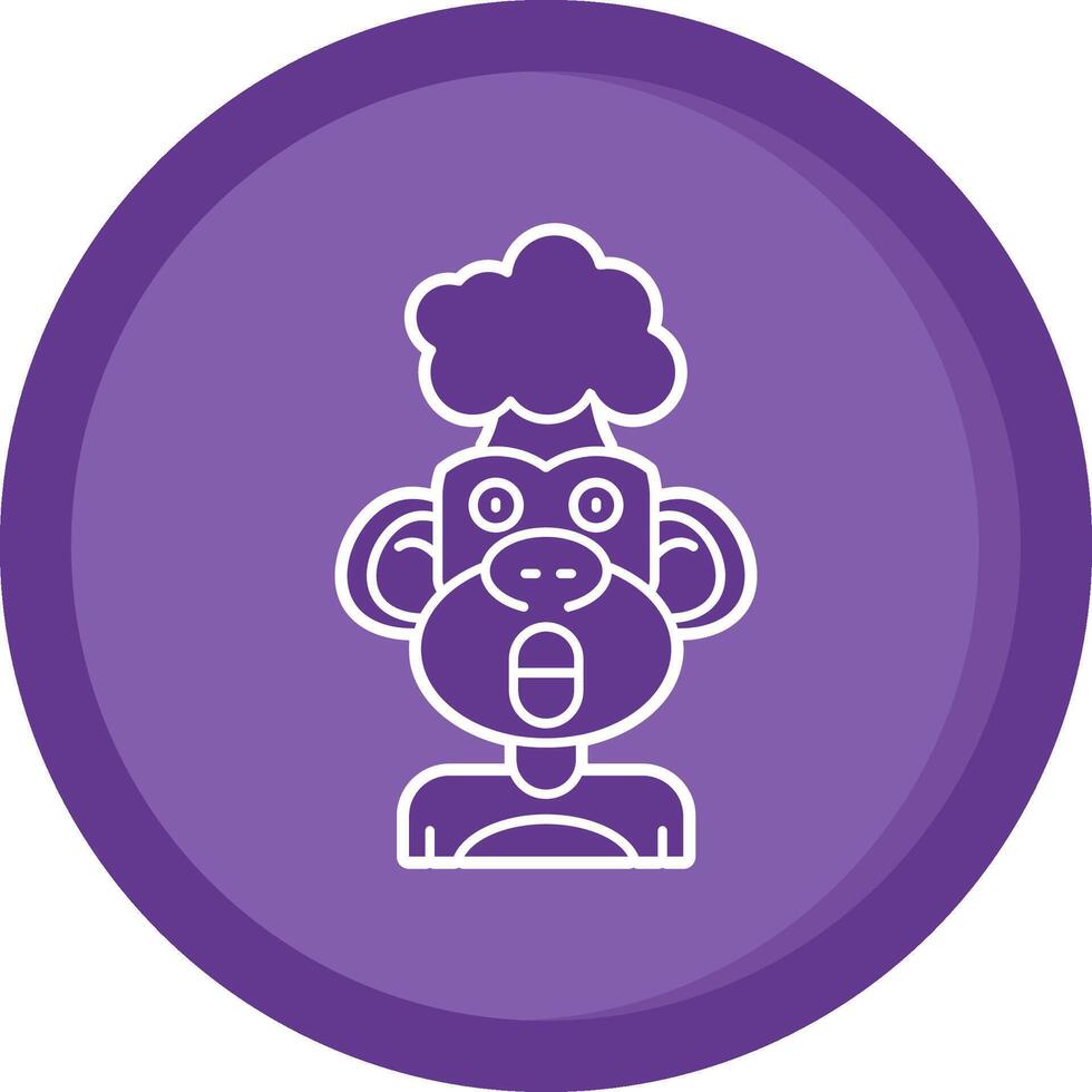 Exploding Solid Purple Circle Icon vector
