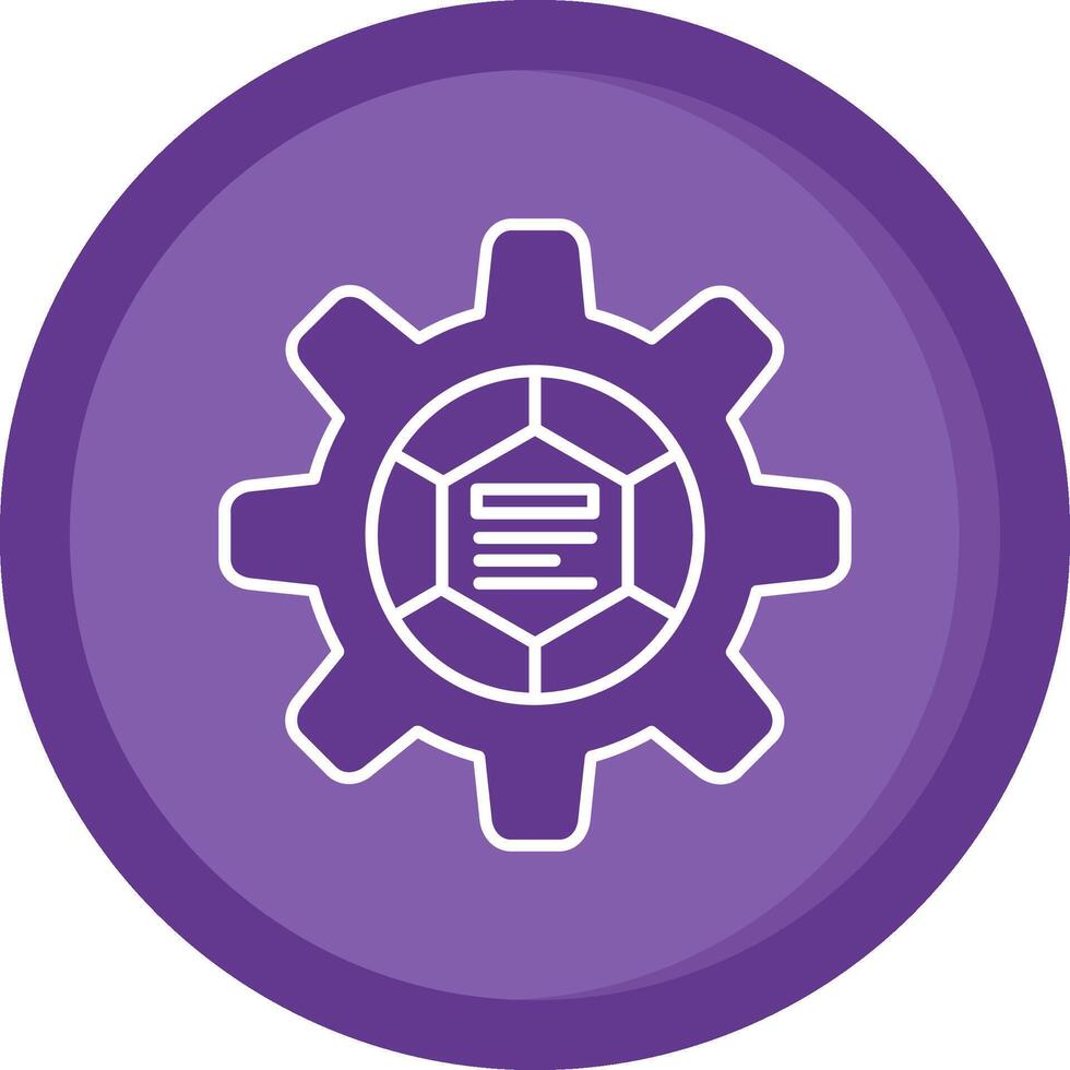 Infographic elements Solid Purple Circle Icon vector