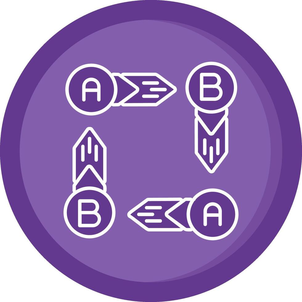 Infographic elements Solid Purple Circle Icon vector