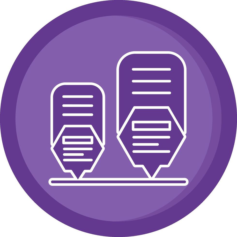 Infographic elements Solid Purple Circle Icon vector