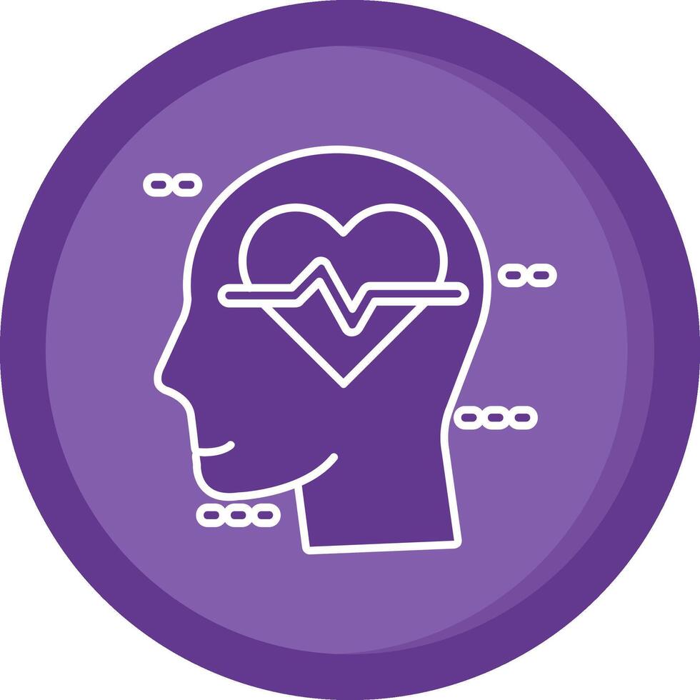 Wellness Solid Purple Circle Icon vector