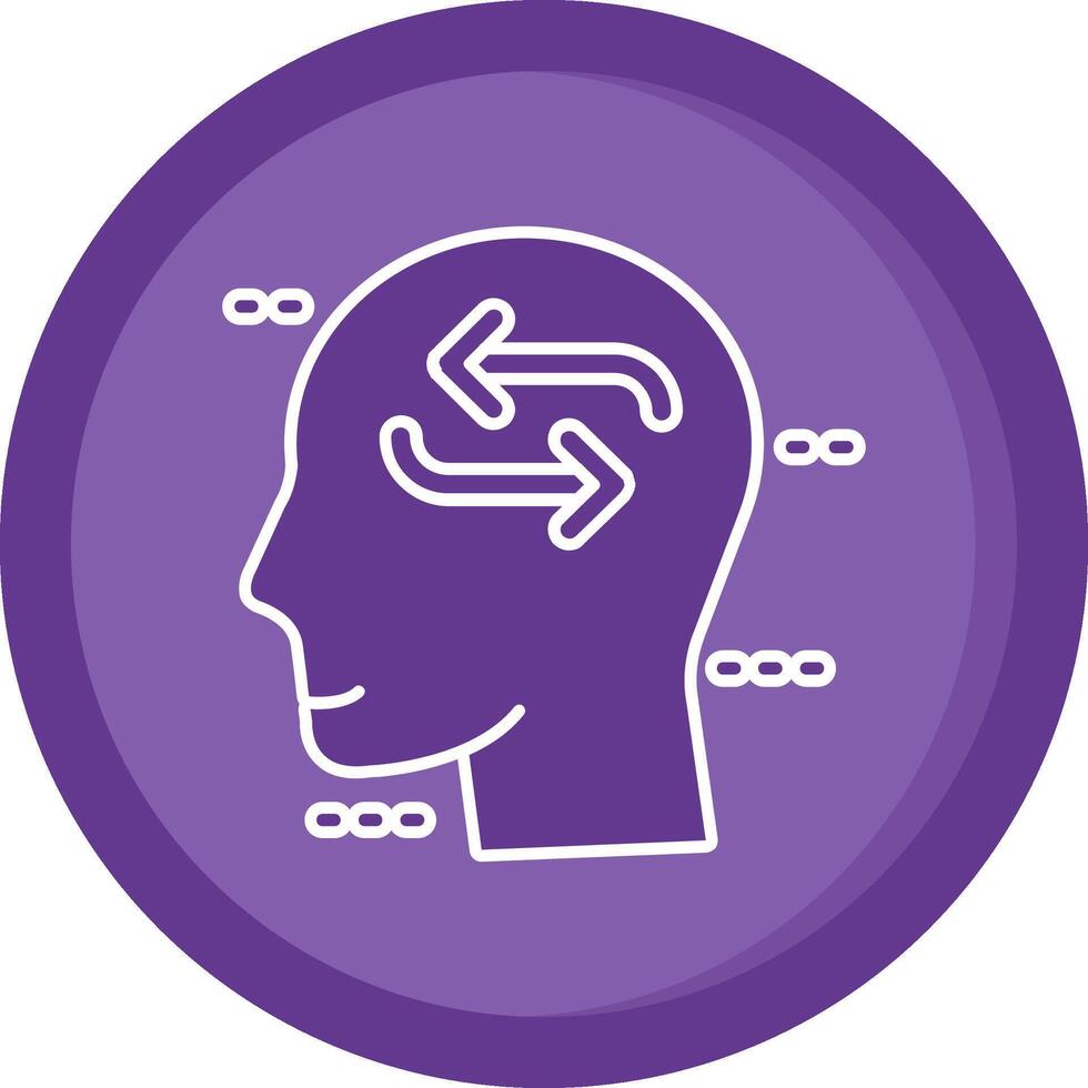 Change Solid Purple Circle Icon vector