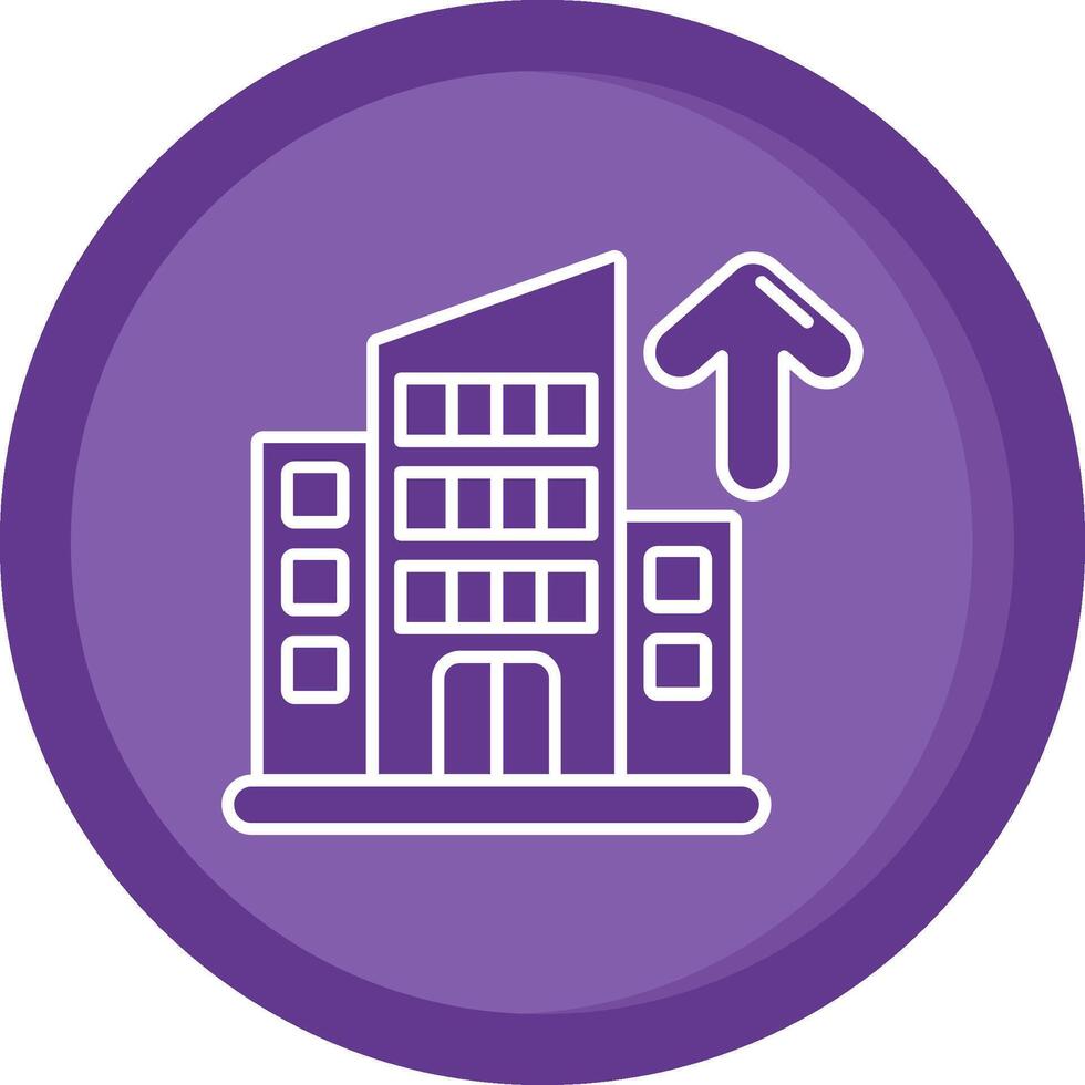 Company Solid Purple Circle Icon vector