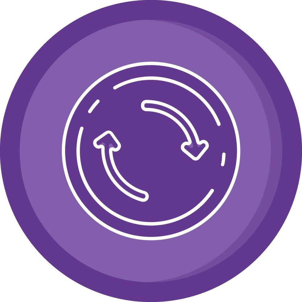 Refresh Solid Purple Circle Icon 37507333 Vector Art at Vecteezy