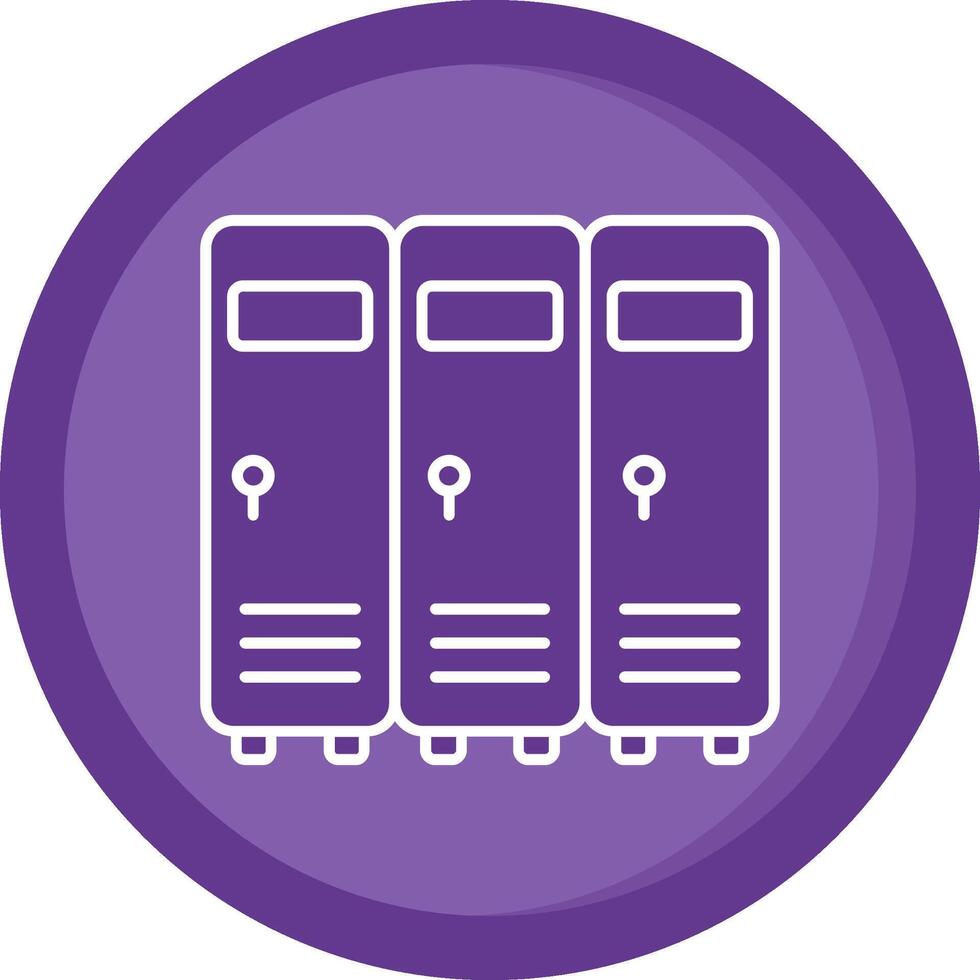 Lockers Solid Purple Circle Icon vector