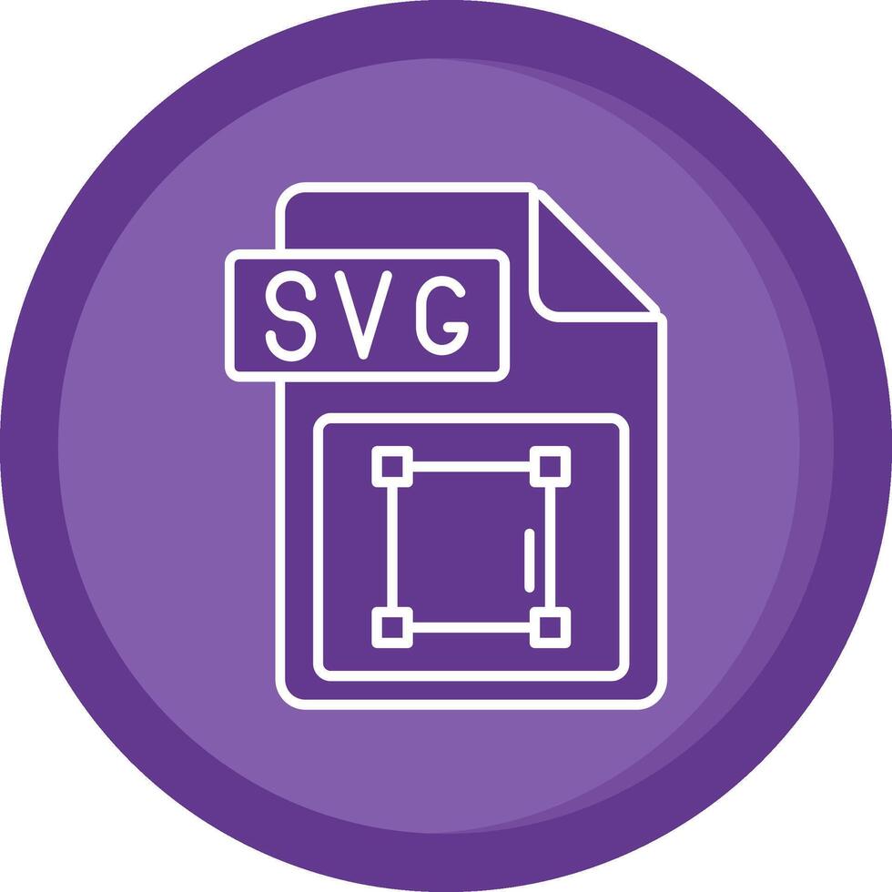 Svg file format Solid Purple Circle Icon vector