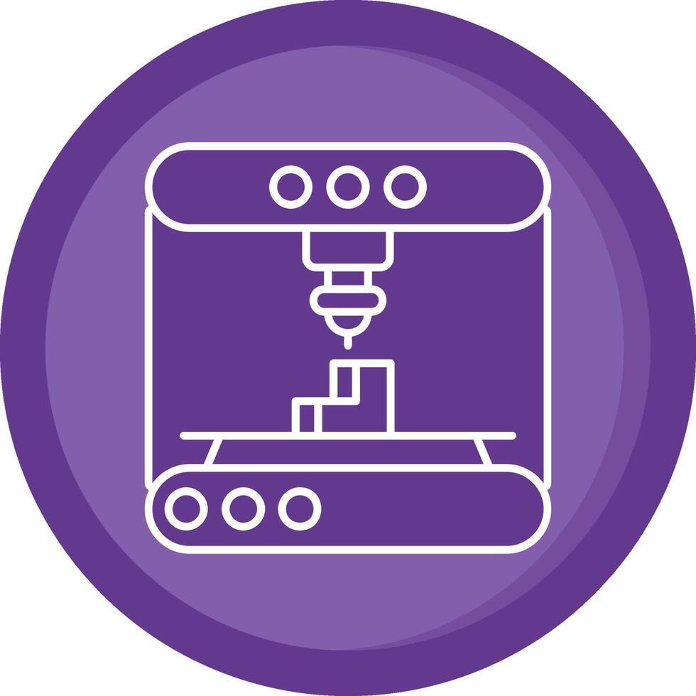 3d modeling Solid Purple Circle Icon vector