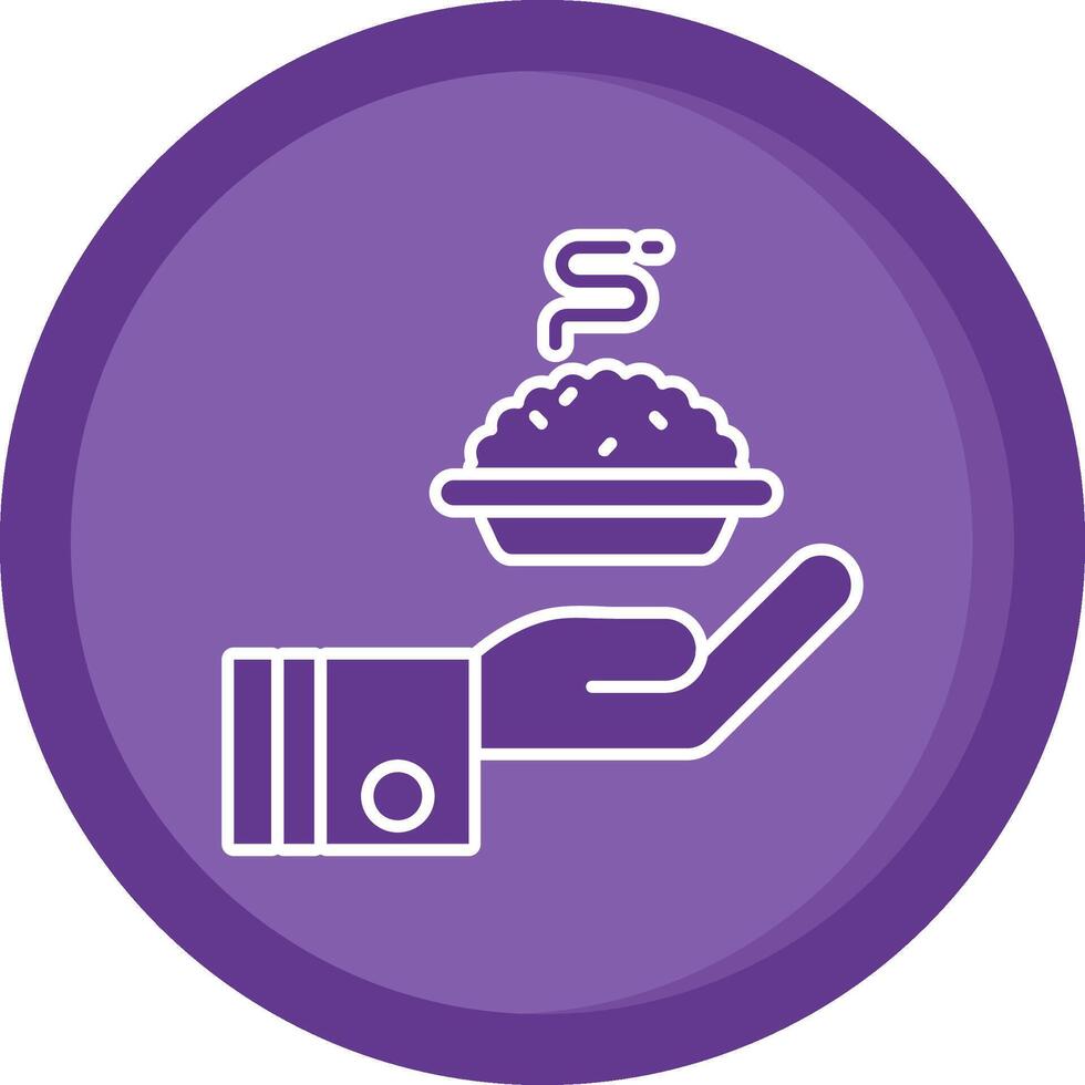 Give Solid Purple Circle Icon vector