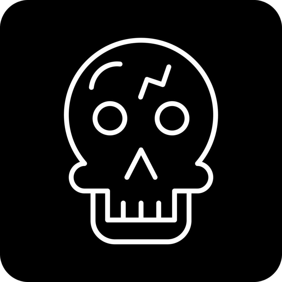 icono de vector de calavera