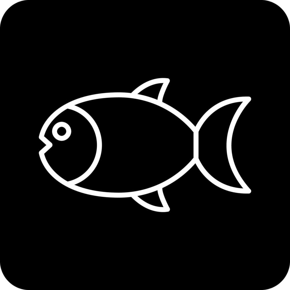 icono de vector de pescado