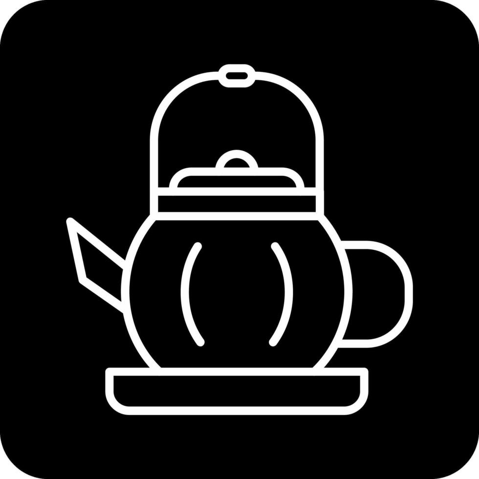 té maceta vector icono