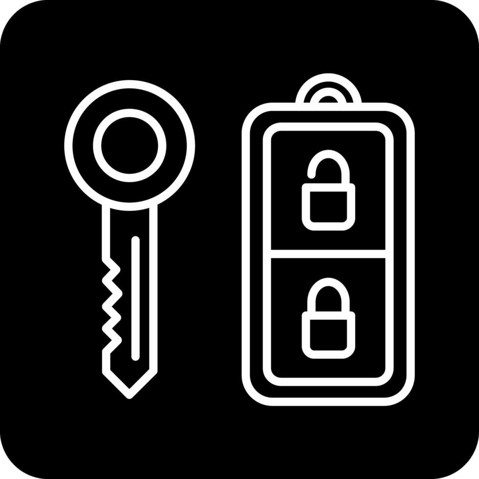 Car Key Vector Icon