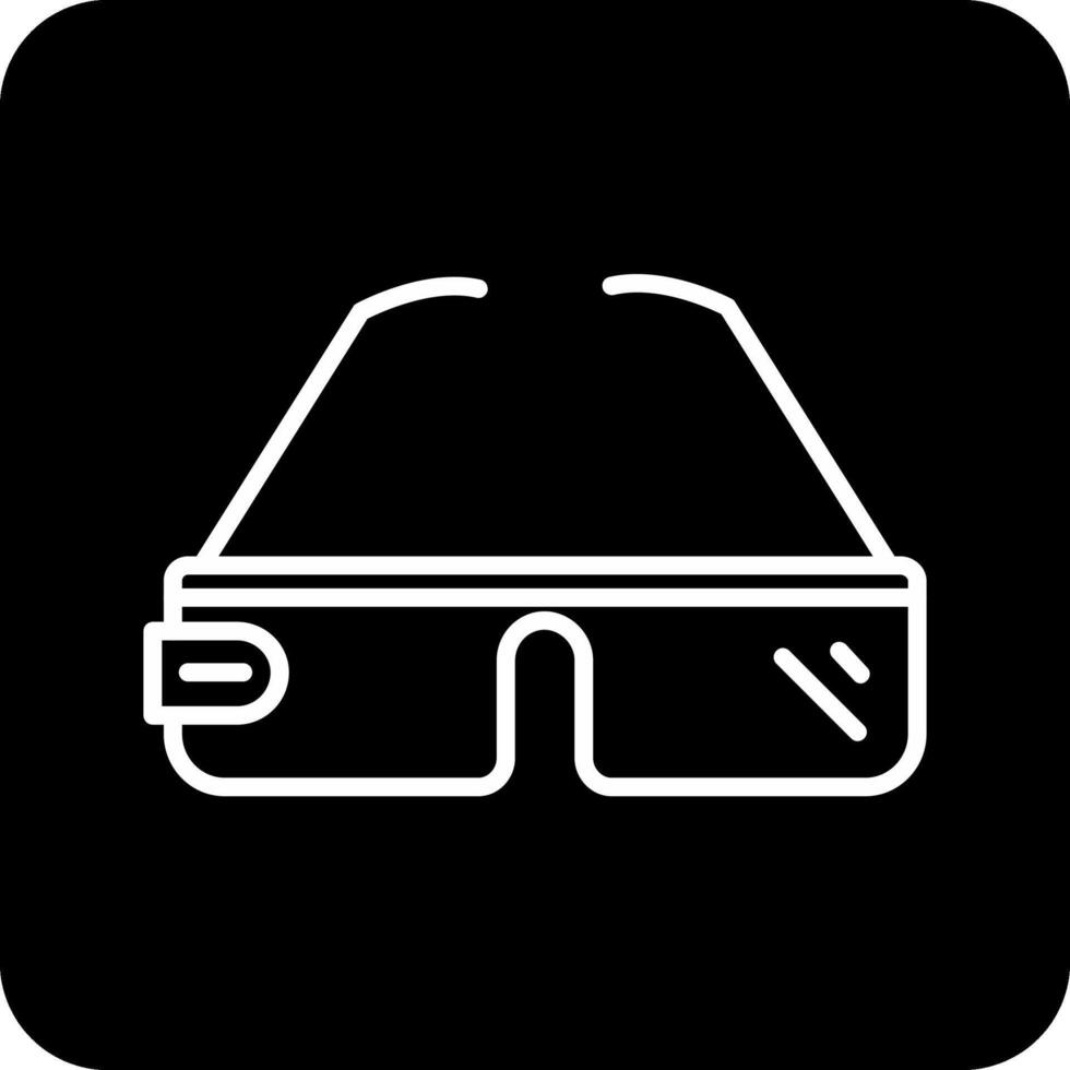 icono de vector de gafas inteligentes