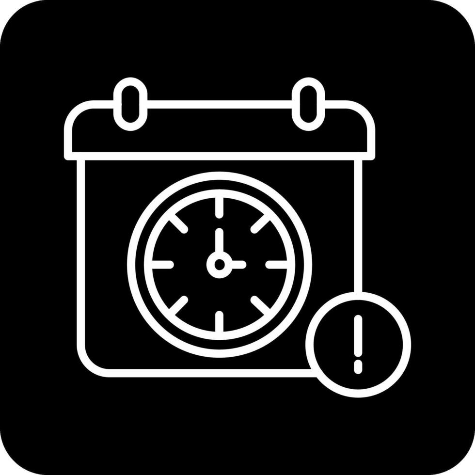 icono de vector de fecha límite