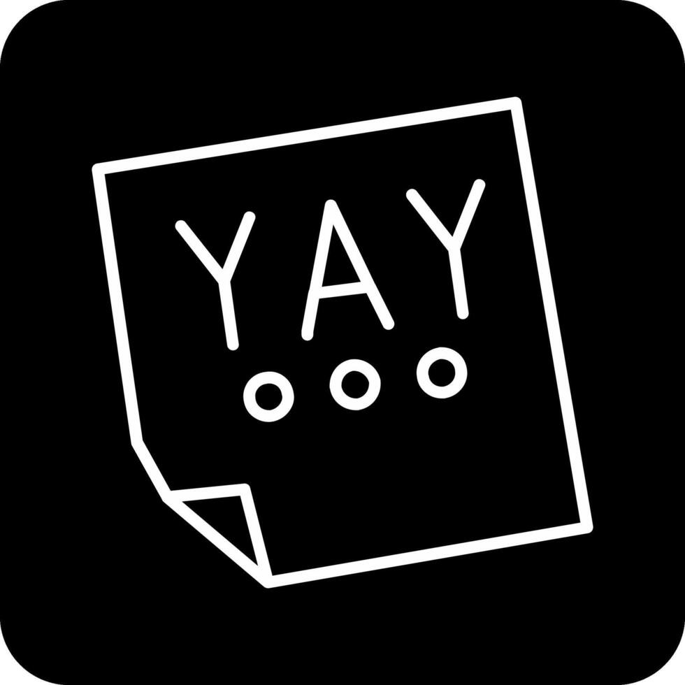 Yay Vector Icon