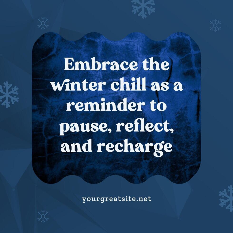 Winter LinkedIn post template