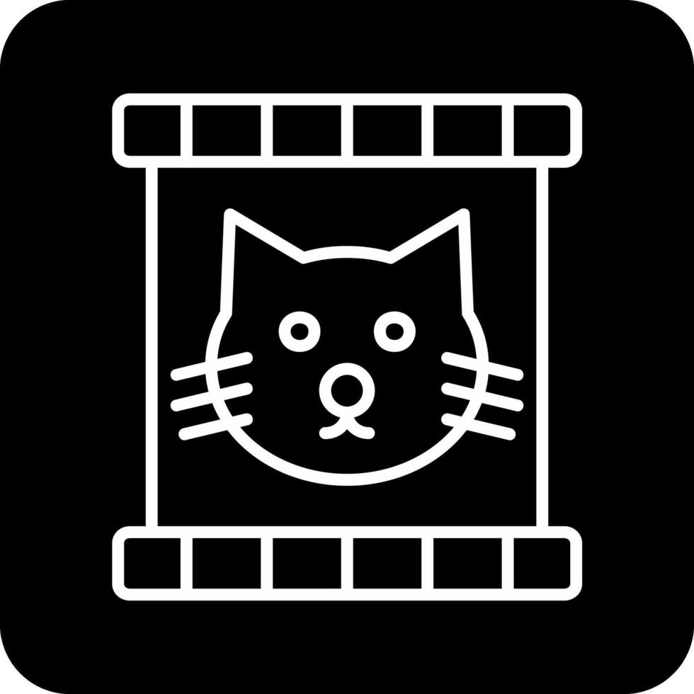 gato comida vector icono
