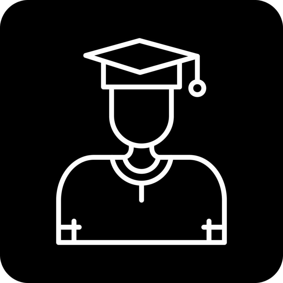 icono de vector de estudiante