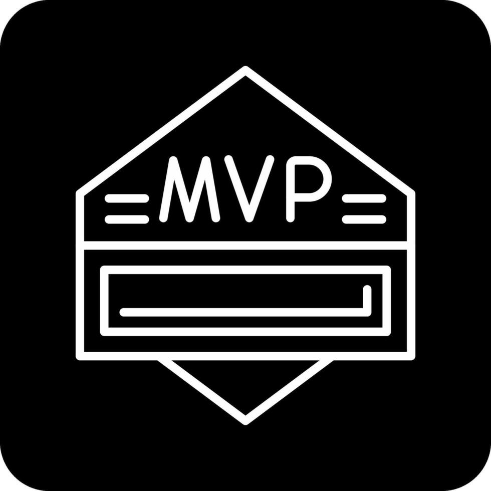 icono de vector de mvp