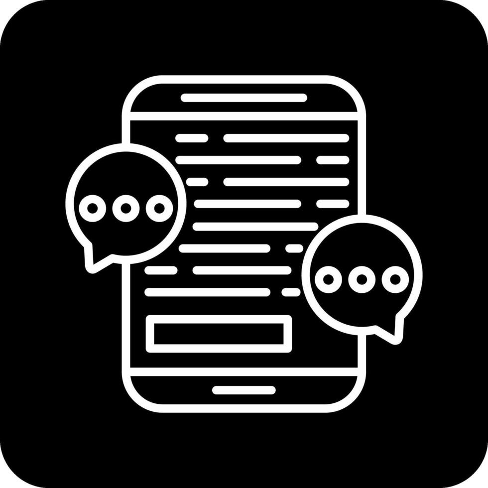 Mobile Chat Vector Icon