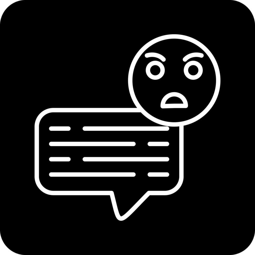 Angry Chat Vector Icon