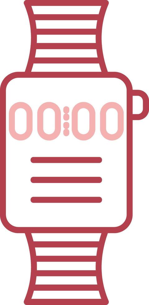 Smart Watch Solid Two Color Icon vector