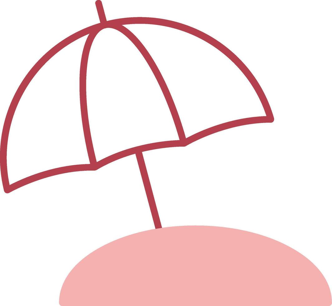 Summer Solid Two Color Icon vector