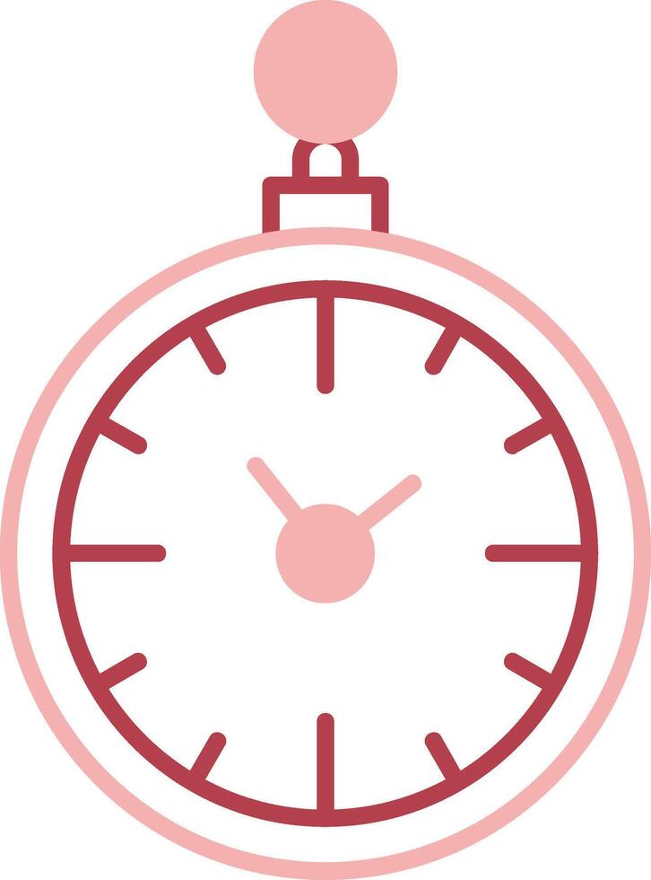 Pocket Watch Solid Two Color Icon vector