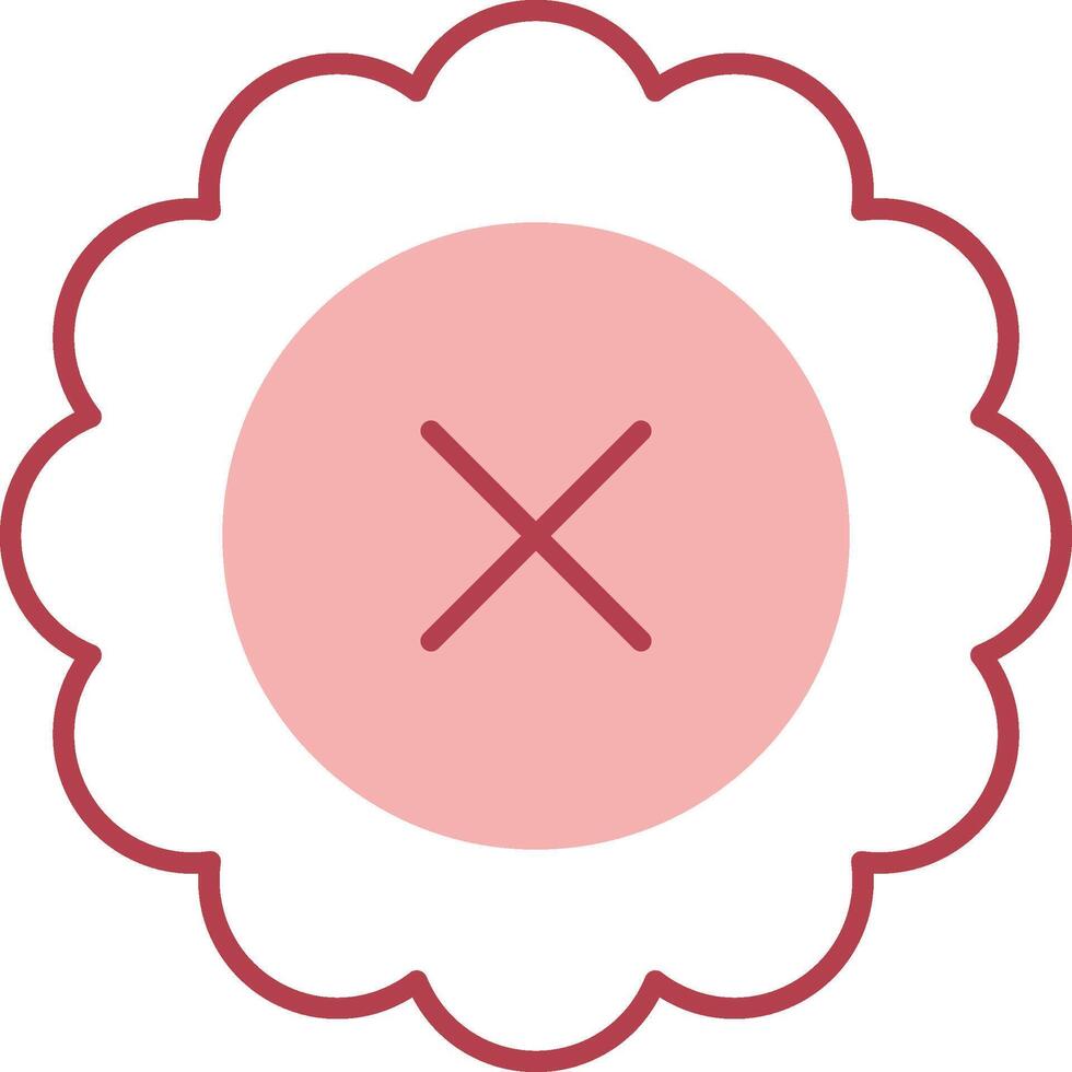 Reject Solid Two Color Icon vector