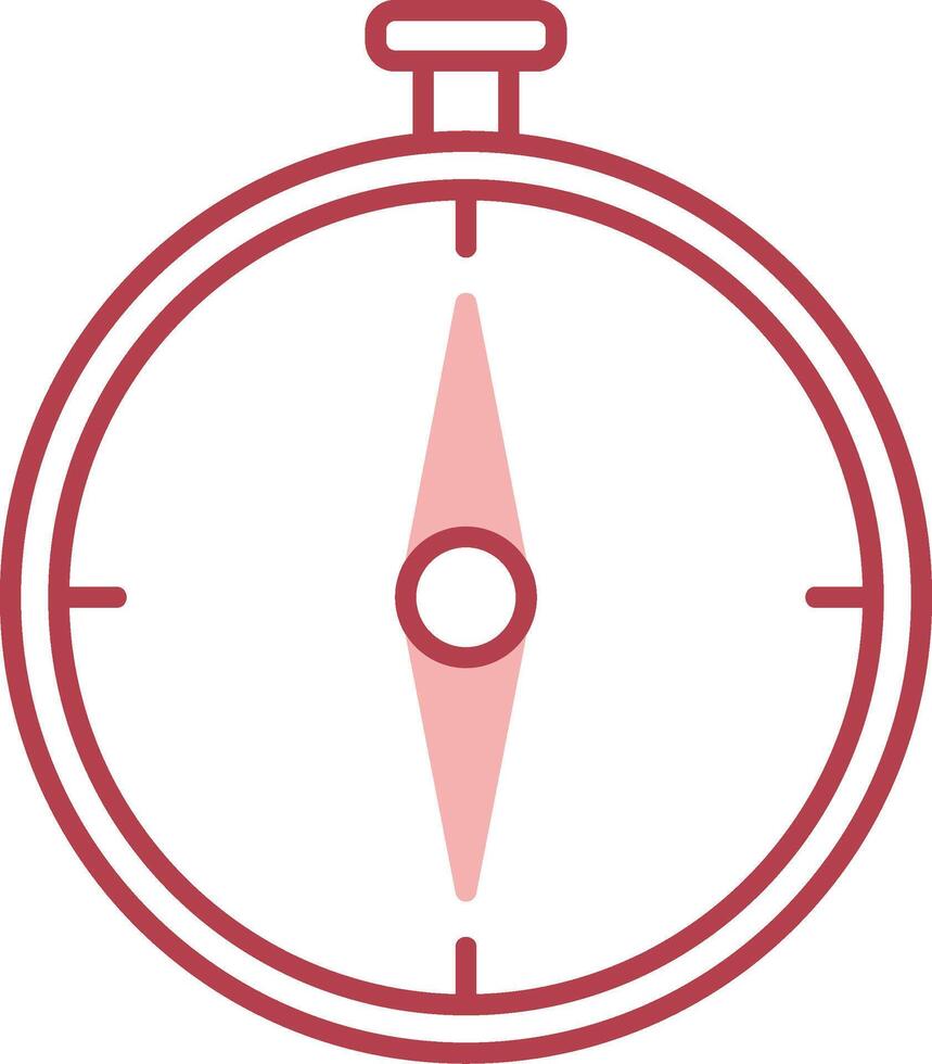 Compass Solid Two Color Icon vector