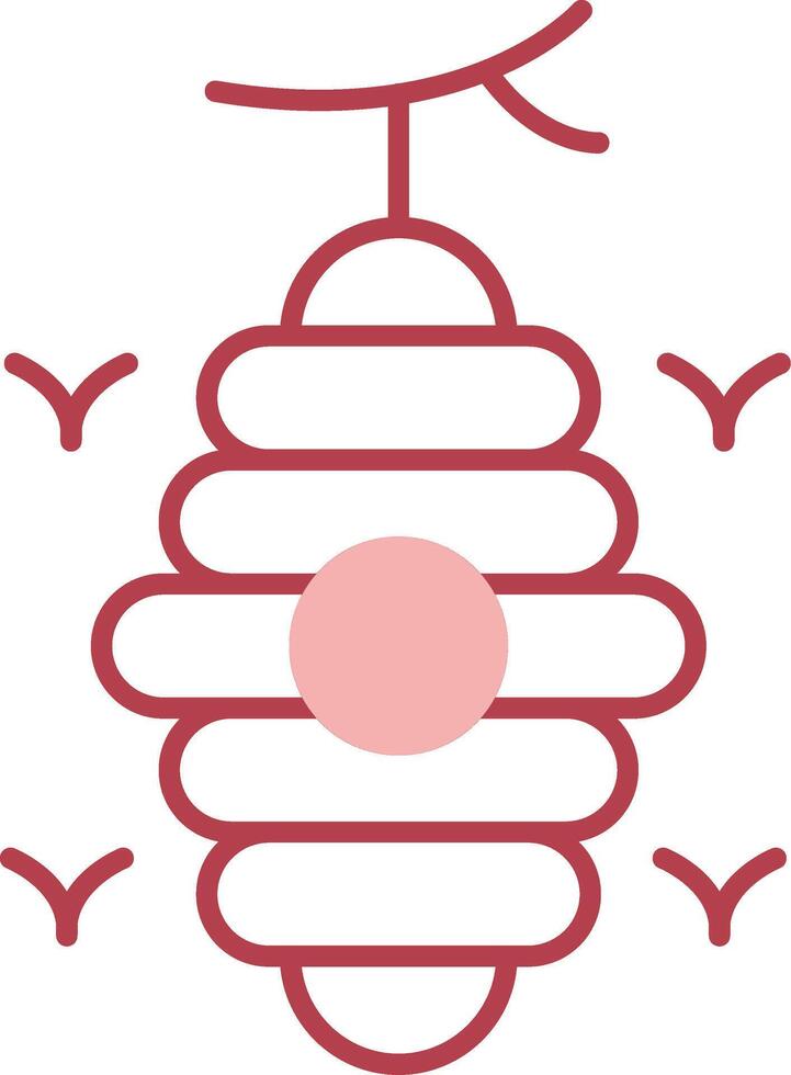 Beehive Solid Two Color Icon vector