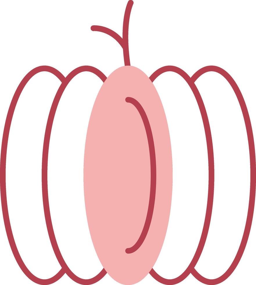 Pumpkin Solid Two Color Icon vector