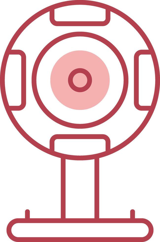 Webcam Solid Two Color Icon vector