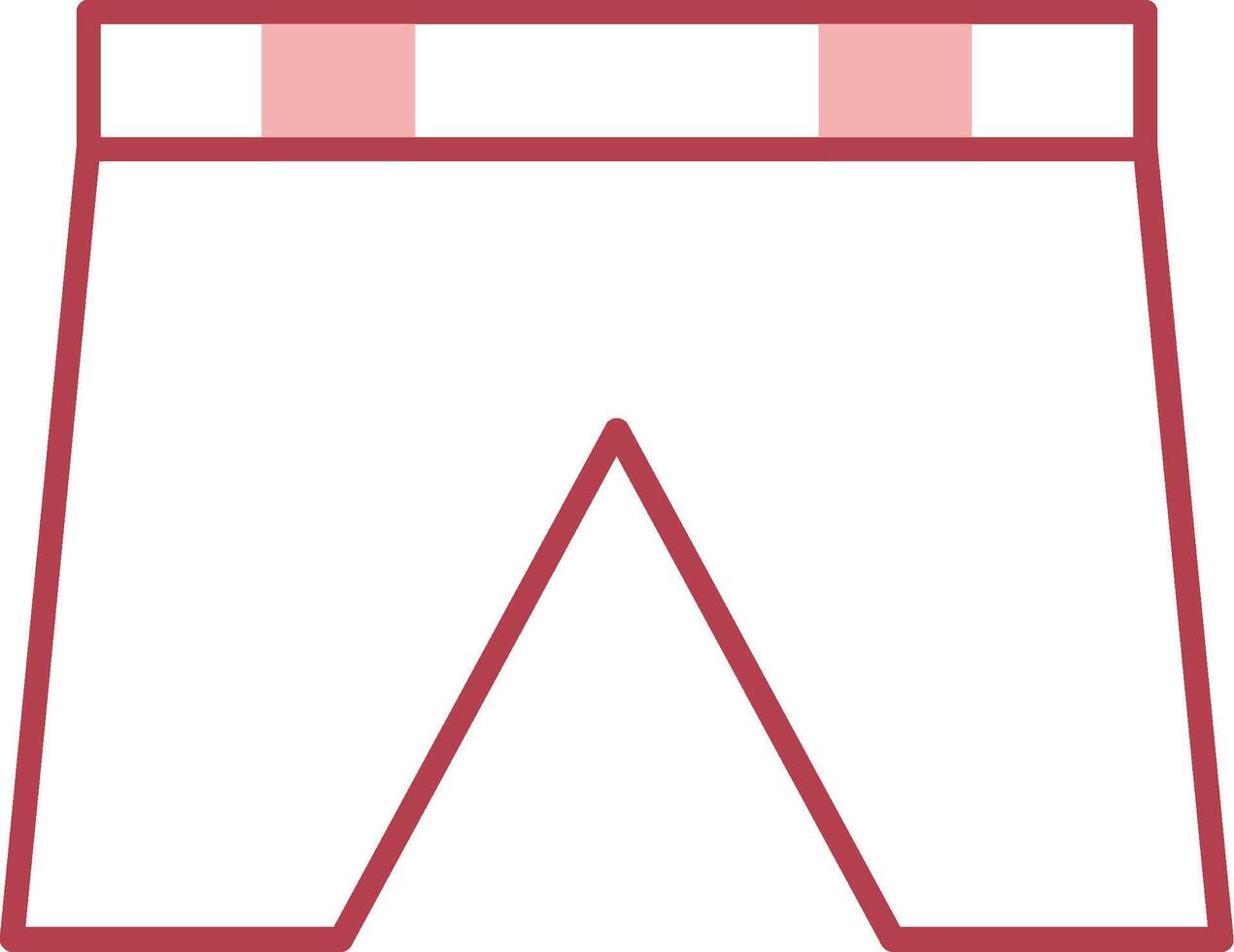 Shorts Solid Two Color Icon vector