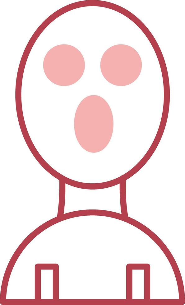 Balaclava Solid Two Color Icon vector