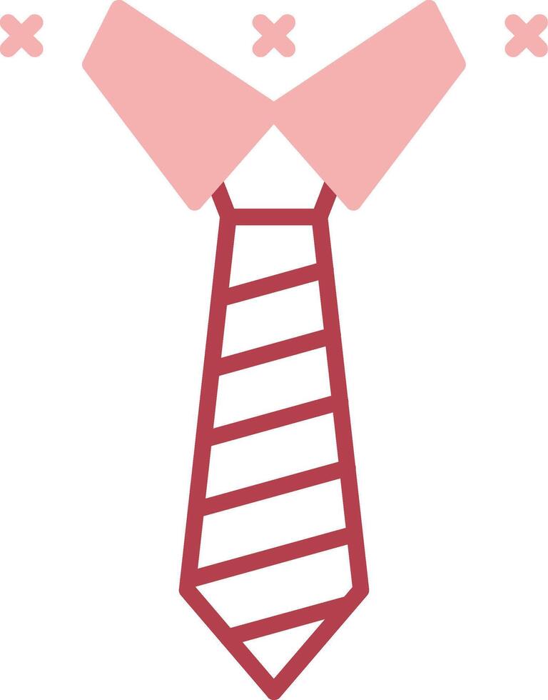 Tie Solid Two Color Icon vector