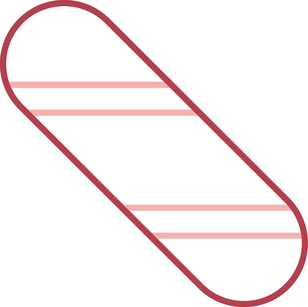 Snowboard Solid Two Color Icon vector