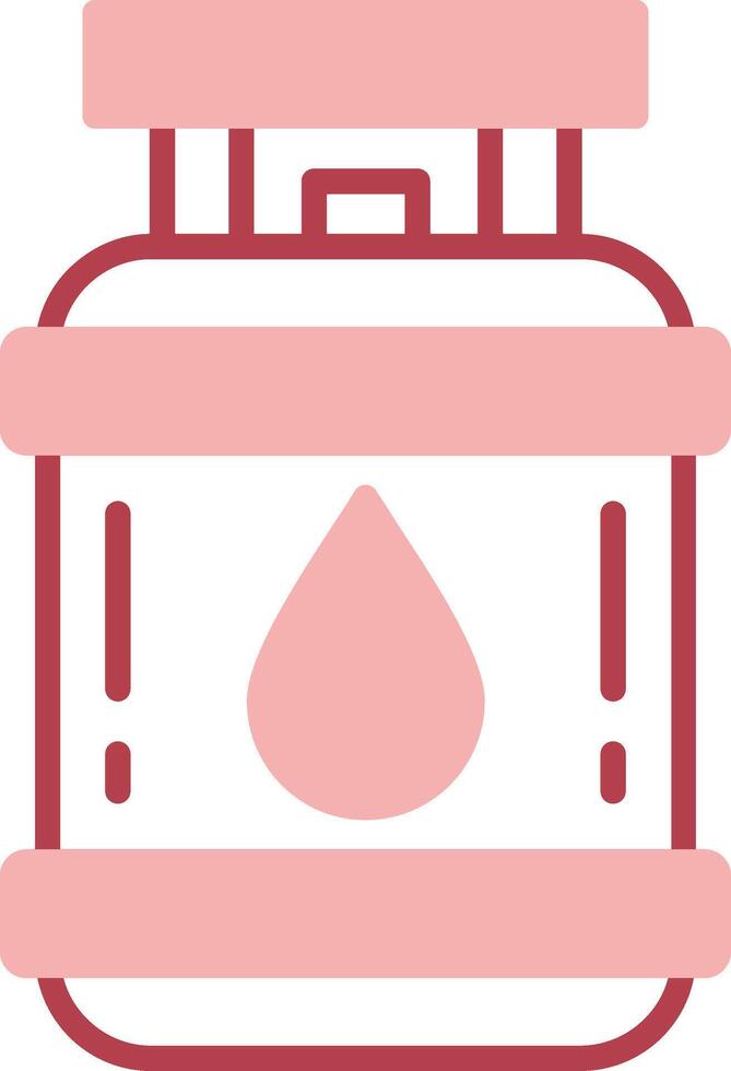 Propane Solid Two Color Icon vector