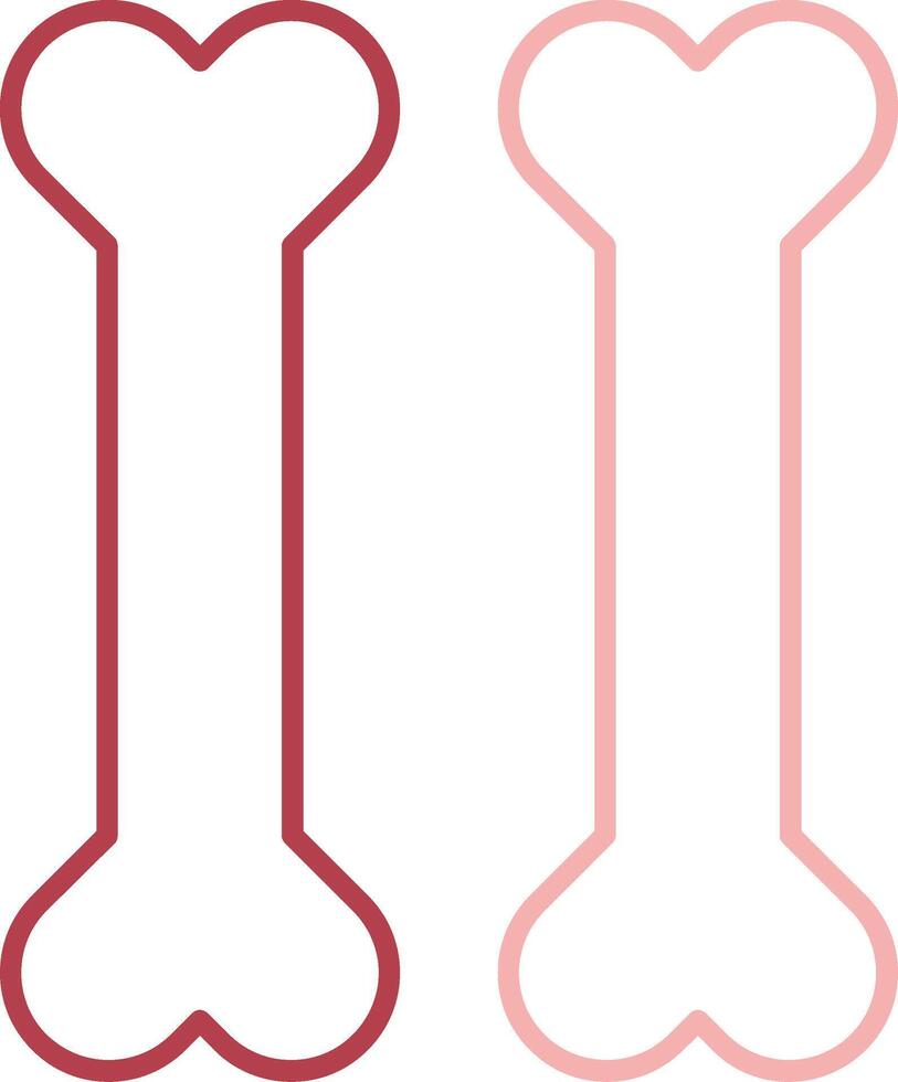 Bones Solid Two Color Icon vector