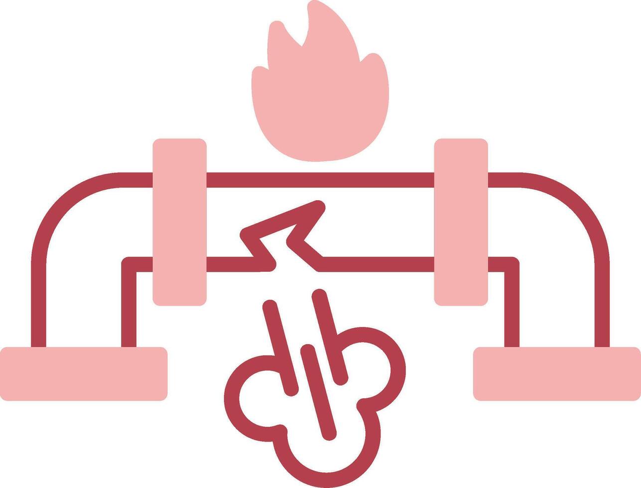 Gas Leak Solid Two Color Icon vector