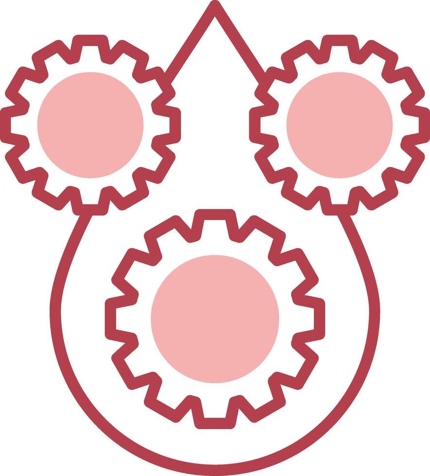 Lubricant Solid Two Color Icon vector