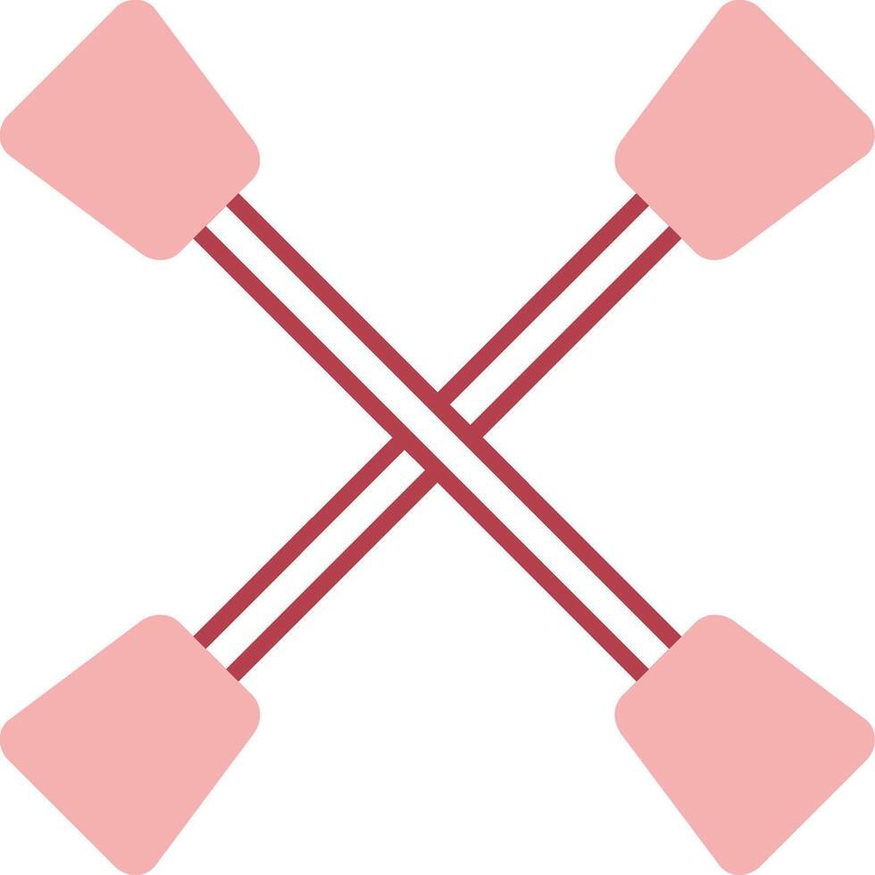 Paddles Solid Two Color Icon vector