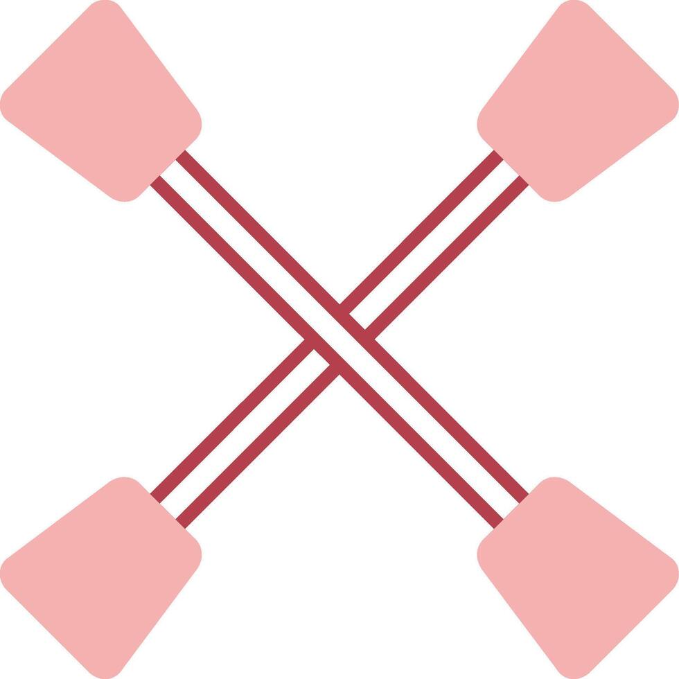 Paddles Solid Two Color Icon vector