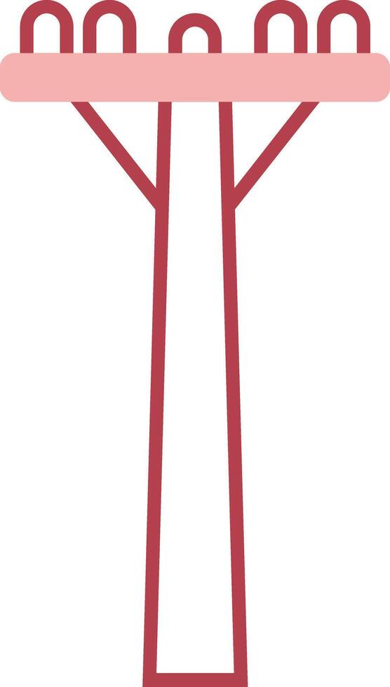 Pole Solid Two Color Icon vector