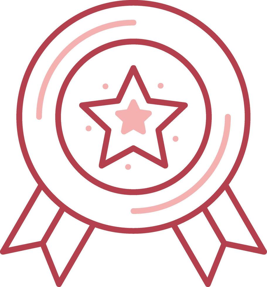 Badge Solid Two Color Icon vector