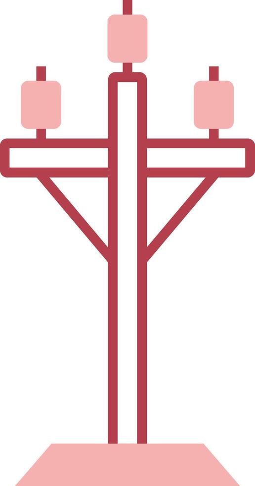 High Voltage Solid Two Color Icon vector