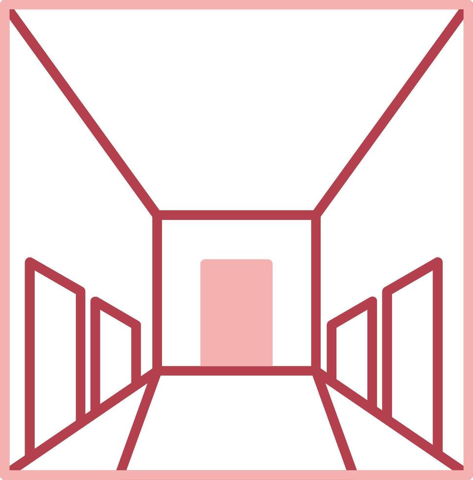 Hallway Solid Two Color Icon vector
