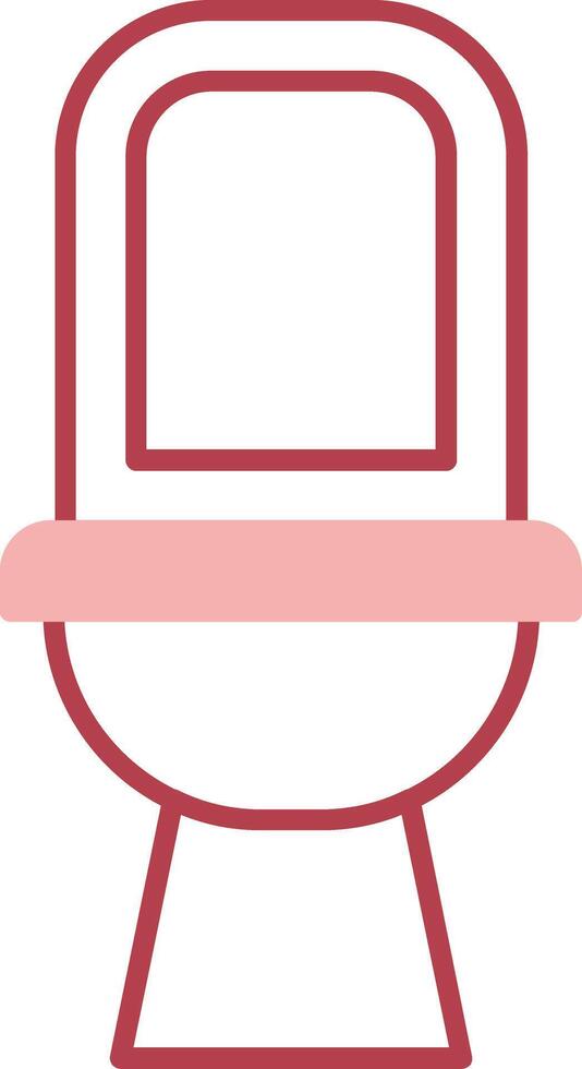 Toilet Solid Two Color Icon vector